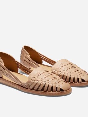 Nisolo Women’s Tan Woven Leather Loafers